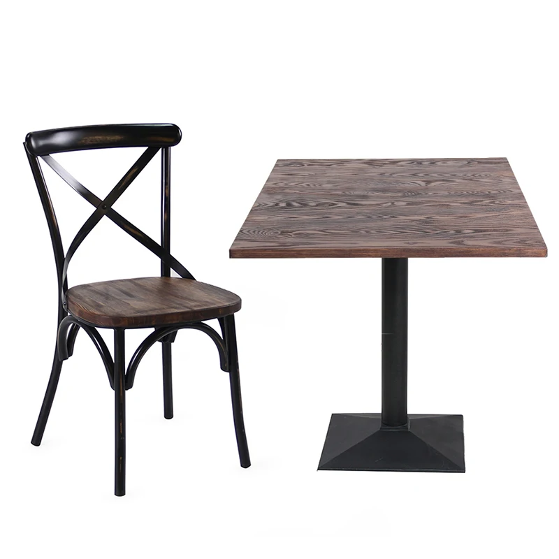 Wholesale Usa Ash Oak Teak Wood Solid Mesa Commercial Modern Hardwood Table Top for Restaurant Coffee Shop