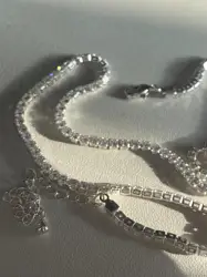 Surprise Price Sweater Chain Necklaces  zircon name necklace zircon choker chain iced out white gold chain for women for party