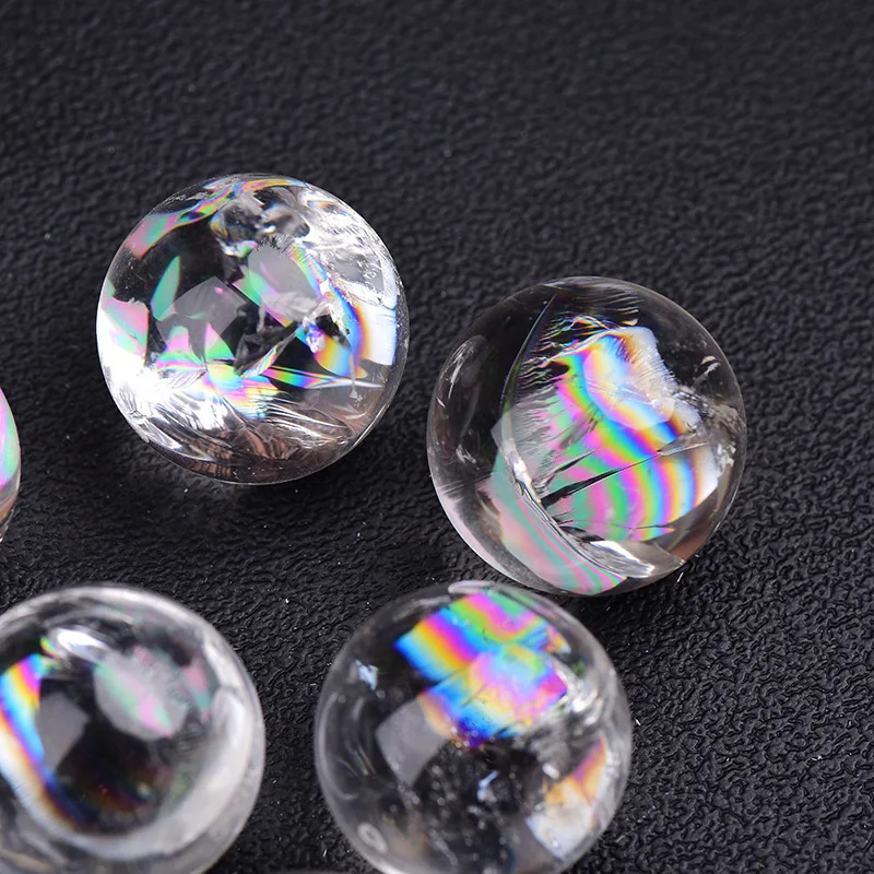 Polished Healing Genuine Mix Prism 20Mm Glass Whole Sale Apatite Clear Quartz 35Mm Stand Mini Big Sphere Crystal