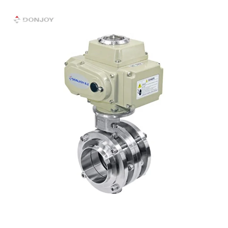 Donjoy high performance dairy pharmacy hygienic 6 inch tri clover stainless steel 304 316L butterfly valve