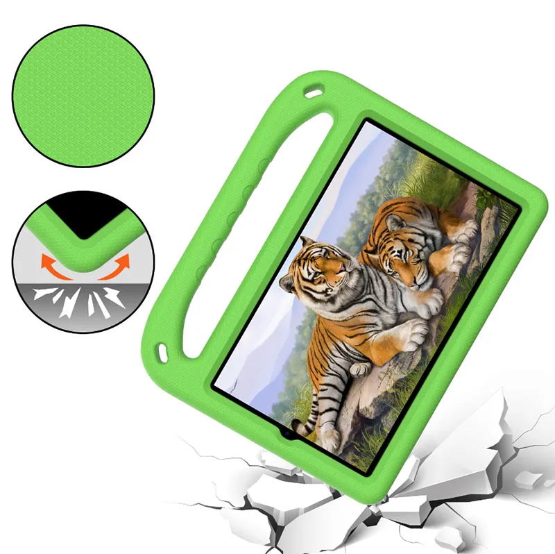 Чистые Детские поплавки-приманки из мягкой пены EVA чехол для планшета Lenovo YOGA Tab M8 8505X/8505F/8705F Универсальный прикрепляющийся к Ручка складной с подставкой Чехол
