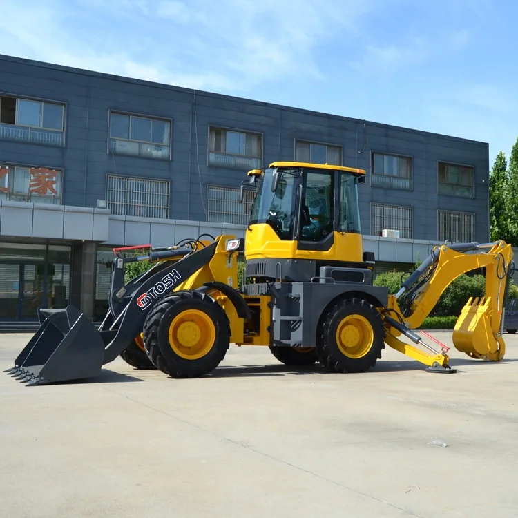 TOSH Mini 4x4 Wheel Loader WZ40-28 Articulated Type Backhoe Loader Diesel Loader With Attachments