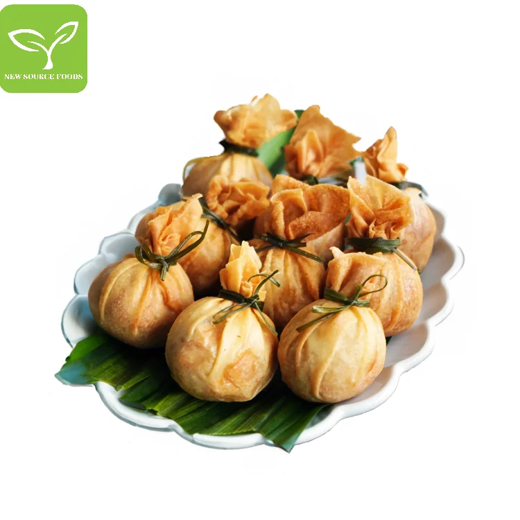 Frozen Fried Money Bag Frozen Wheaten Food Convenient And Ready to Eat Halal and Kosher certificate