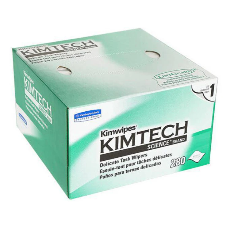 280pcs per Box Dust Free Optic Fiber Cleaning Paper Kimtech 34155 Kimwipes For Fiber Optic Cleaning