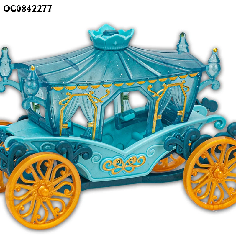 Newest girls fashion princess doll carriage plastic horse carriage toy for kids