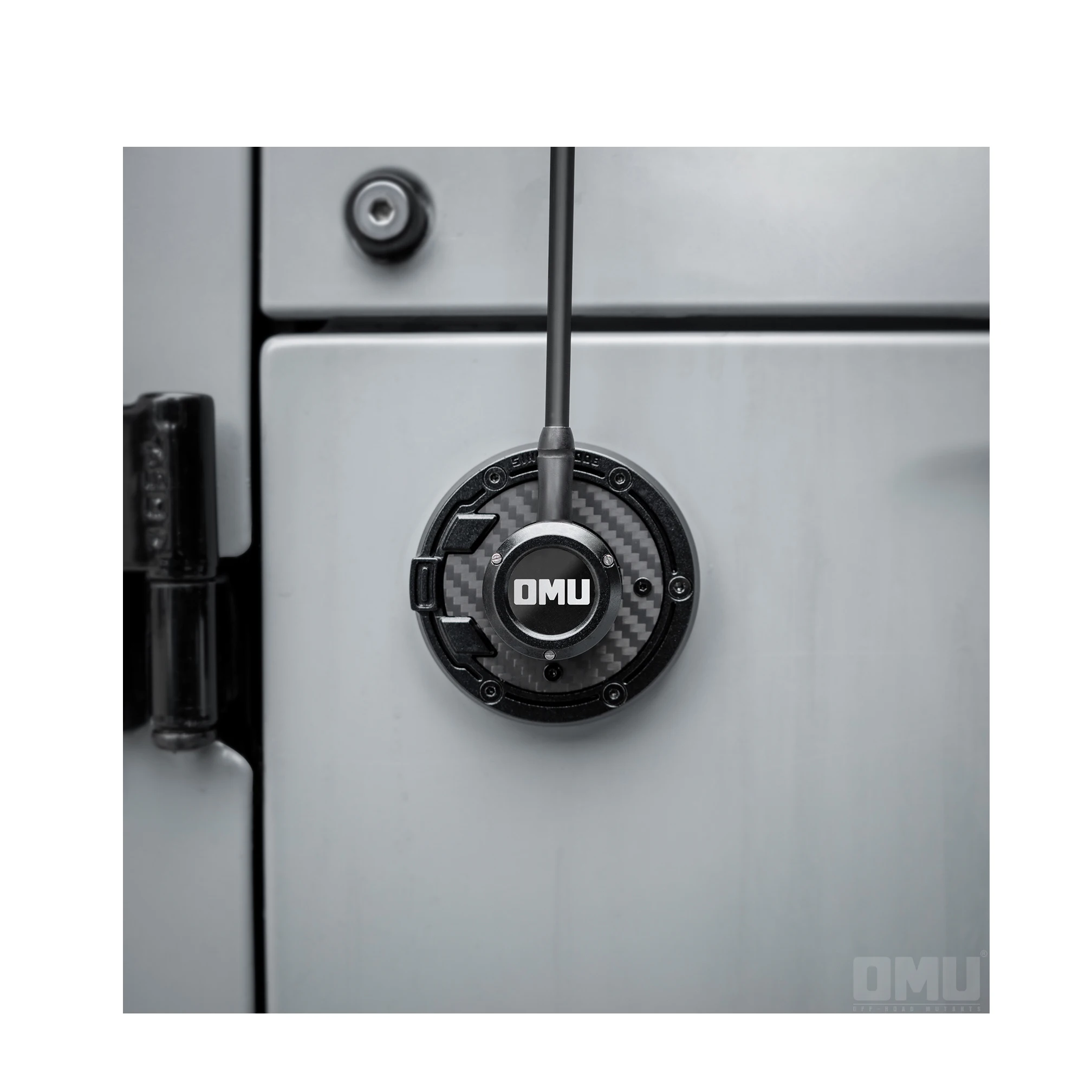 OMU Antenna Base Cover For Jeep Wrangler JL Aluminum&Carbon Fiber Antenna Base Cover For Jeep Wrangler JK Offroad Accessories