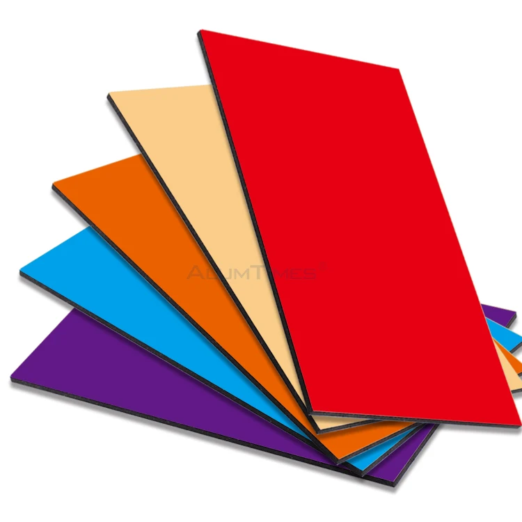 Glossy 20Mm Acp Shop Front Decoration Aluminium Composite Panel