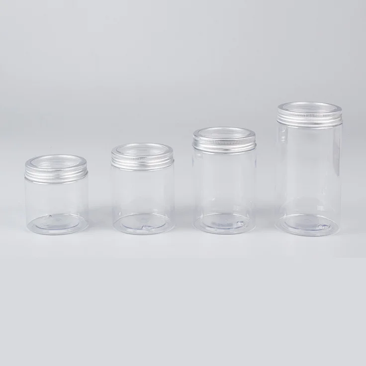 4 oz 6 oz 8 oz small empty clear body scrub container jars for bath salts shea butter hair products