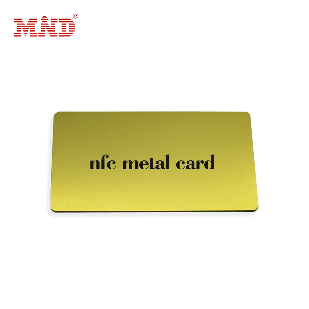 NFC Metal blank card custom NFC metal id Smart RFID Chip card  NFC metal Business cards