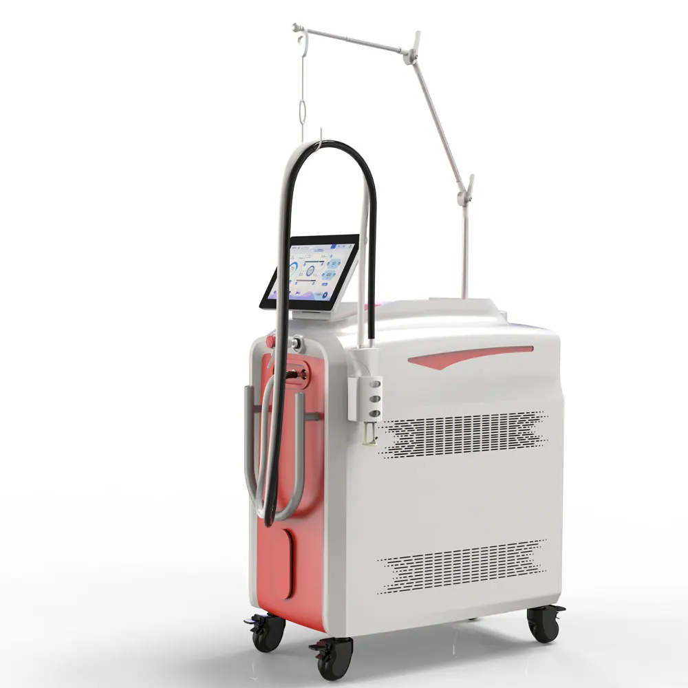 Weifang KM 755nm Alex Laser 1064nm Long Pulse Nd Yag Hair Removal Alexandrite Laser  machine manufacturer price