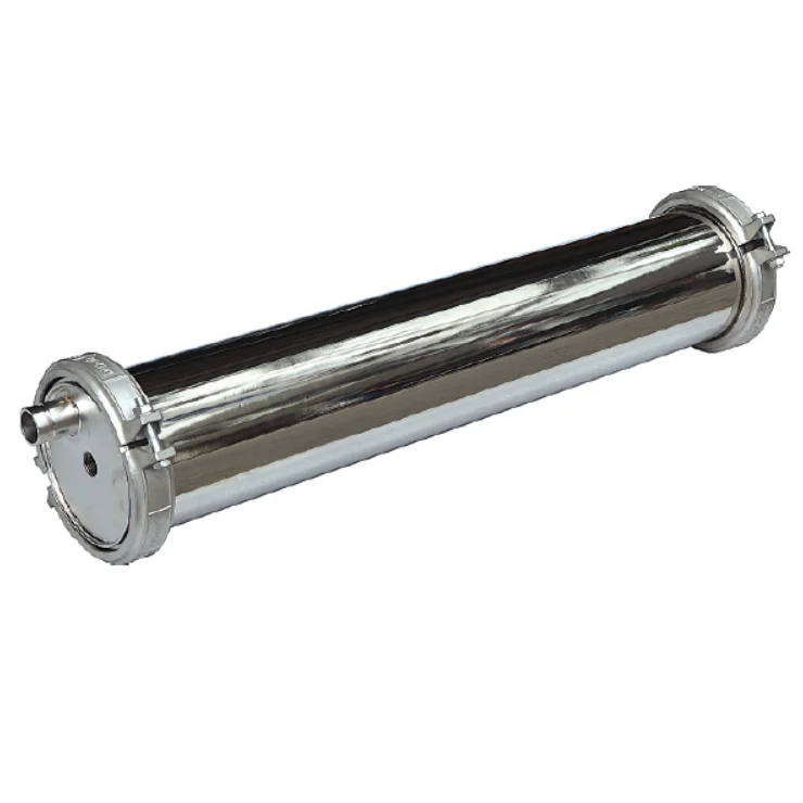 Stainless Steel 4040 8040 Ro Membrane Water Filter Pre Housing On Water Treatment Equipment