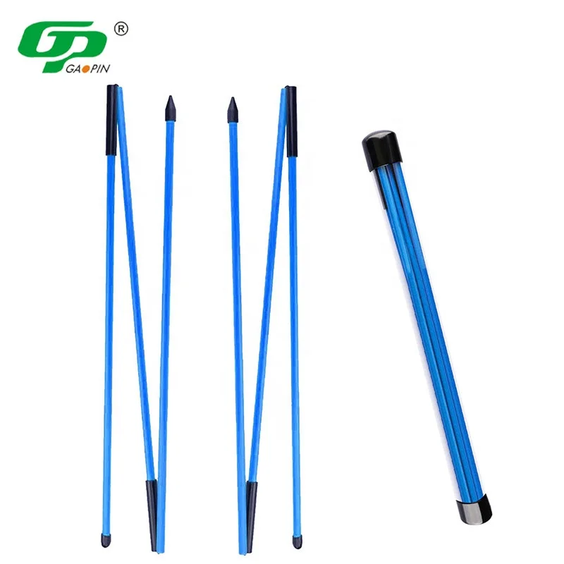High Quality Wholesale Custom Logo 3-Section Golf Alignment Sticks Golf Training Aids Posture Corrector Tool