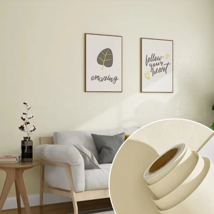 Home Decor Plain Wall Paper Vinyl Textured Solid Color Purple 3D Peel And Stick Self Adhesive Wallpaper For Bedroom Living Room