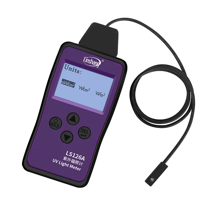 UV Light Meter UV Irradiance Meter UV Intensity Meter with Ultra-Small Probe Sensor