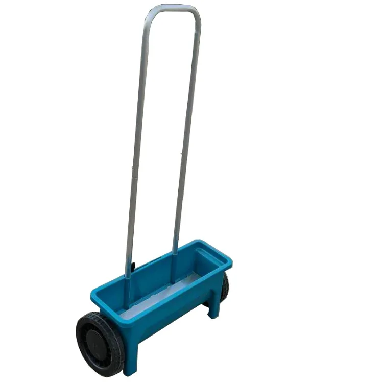 High quality Plastic Seed Spreader Vegetable Planter small hand push Sand Salt Fertiliser spreader