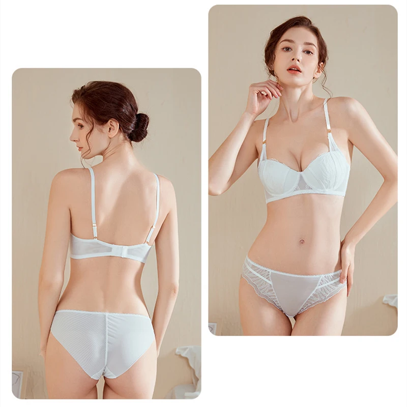 New style sexy lace mature women two piece underwire bra and panty underwear sets