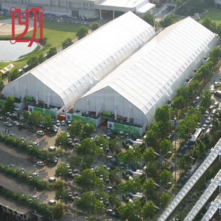 Factory in guangzhou china aluminum tennis curved roof marquee tent in aluminium structure