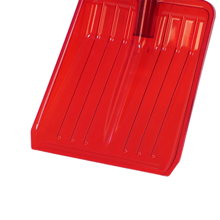 Plastic Car Shovel Snow Shovel with transparent head with Metal Handle 10 1/2IN