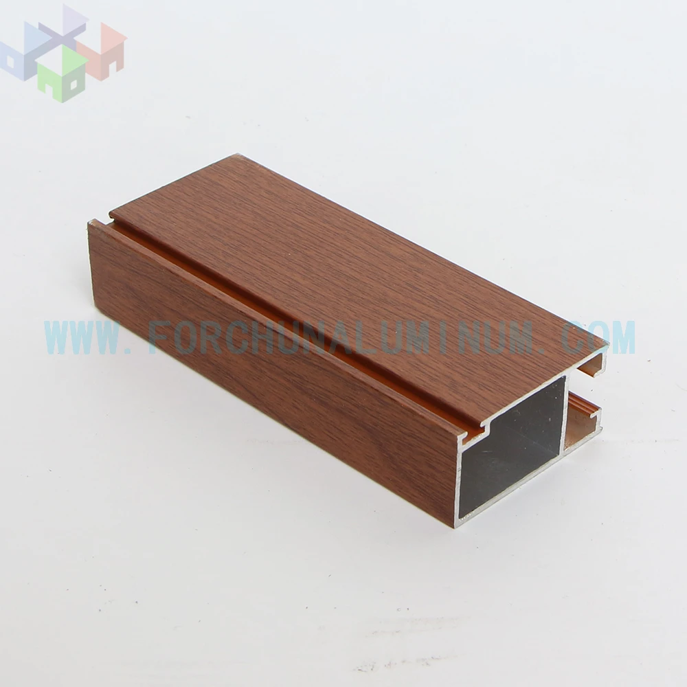 Экструзионные профили для эквадорского окна серии 6000 с отделкой под дерево