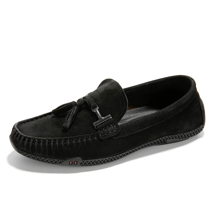 2020 Men Moccasin soft pig suede leather loafer driving shoes