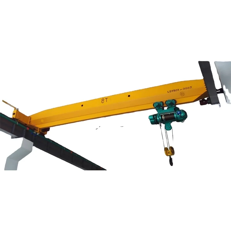 16 Ton Single Girder Overhead Crane Motor With 360 Degree Rotation Hook