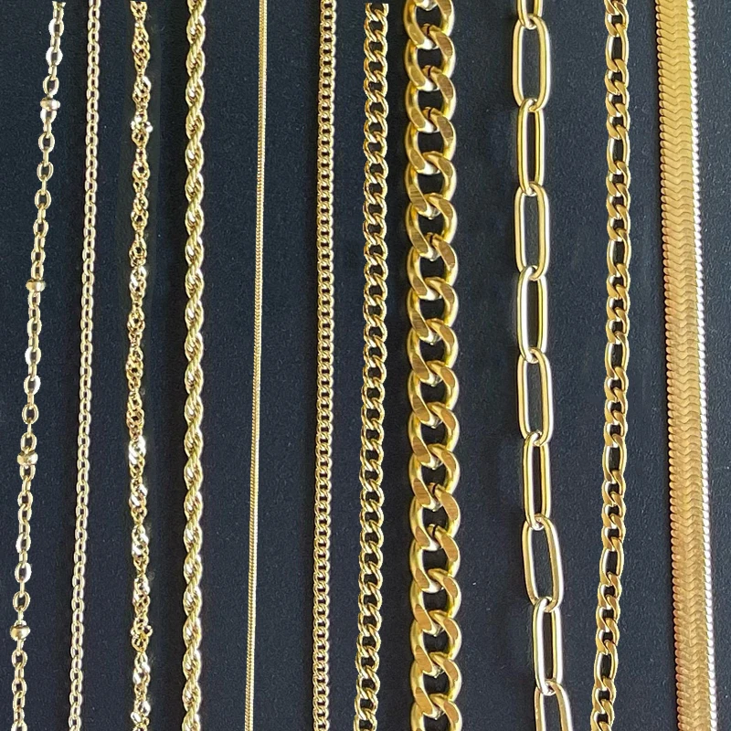 BSC-4 Silver Cuban Link Chain Necklace plata 925 al por mayor italiana 925 Silver Chains 14K 18K Gold Chain for Men Women