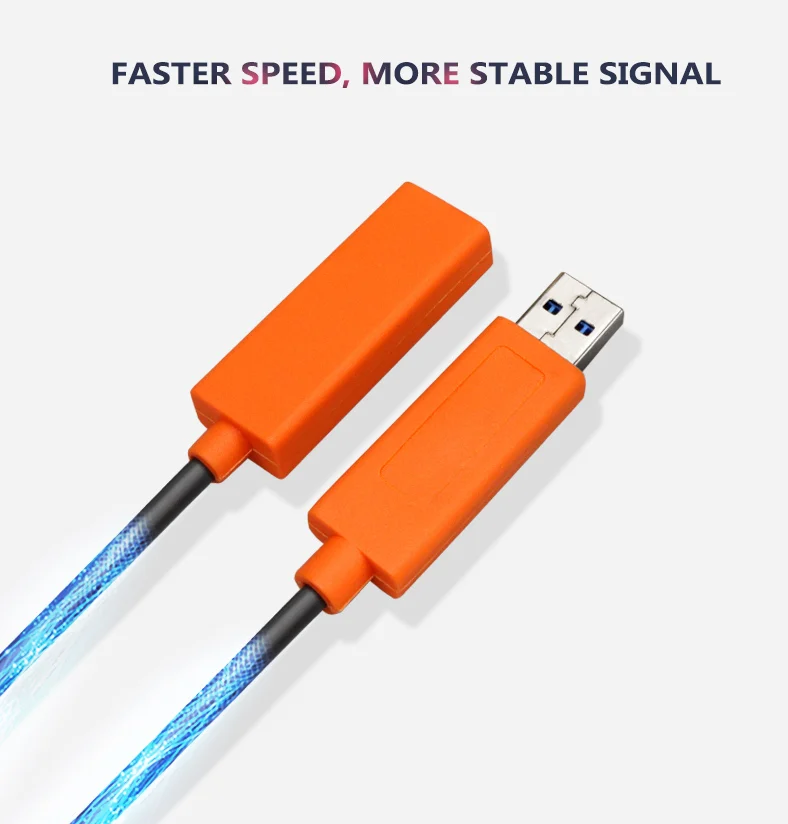 
OEM High quality PVC 20m 45m extension wire USB 3.0 AOC cable fiber optical <span style=