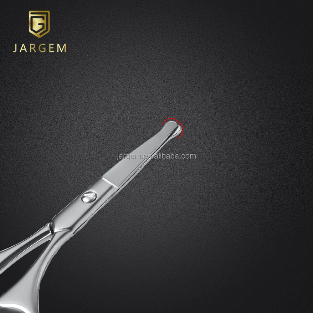 Colorful Coating Nose Hair Scissors Stainless Steel Mini Manicure Nail Scissors for Eyebrow Safety Scissors