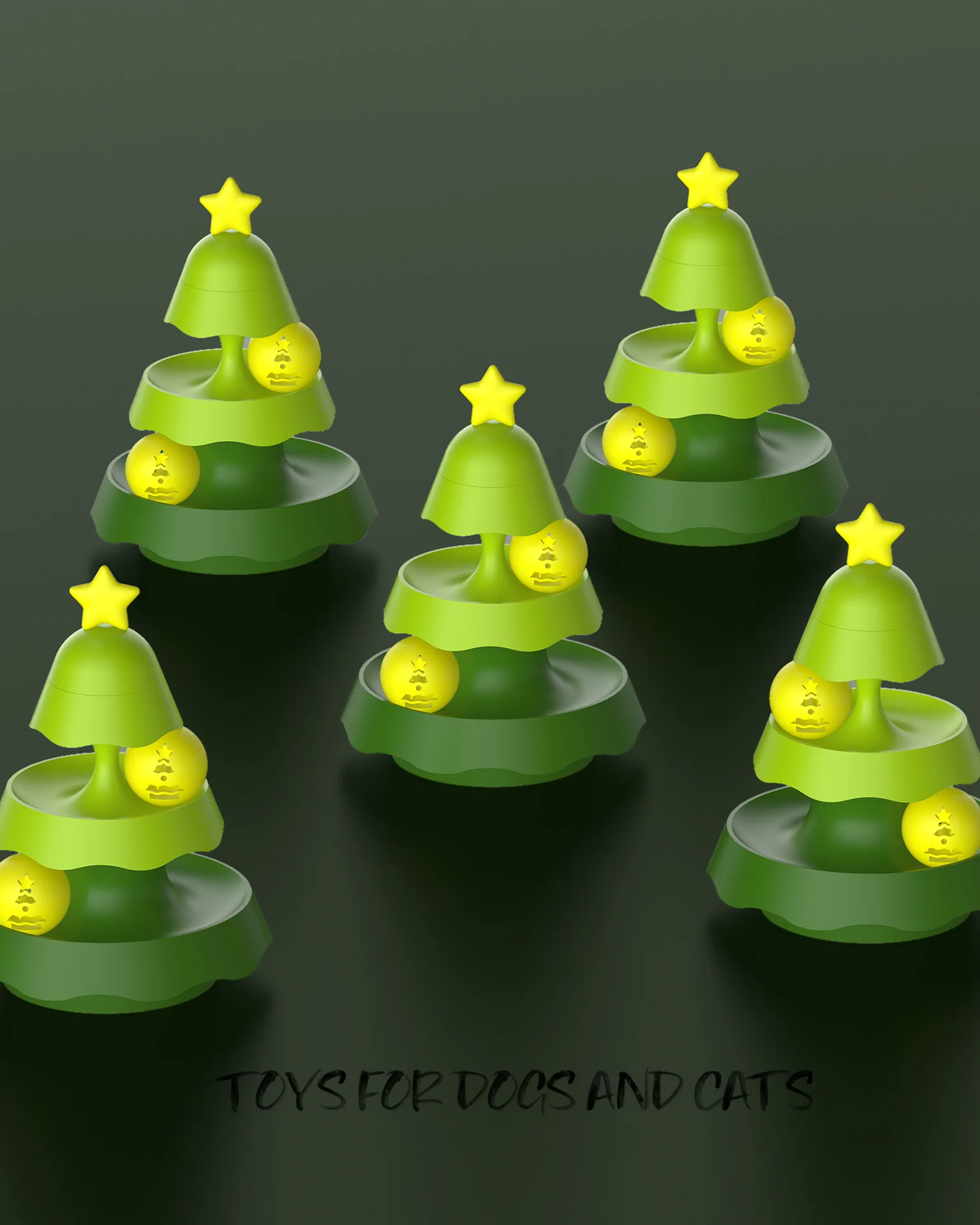 New Christmas Tree Shaped Cat Track Toy Turntable Pet Playful Cat Luminous Toy With Cat Mint