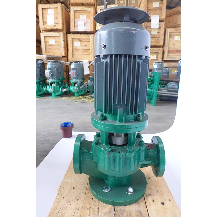 Sodium sulfate transfer vertical single stage pipeline pump Vertical Inline Mud Slurry Sewage Pump