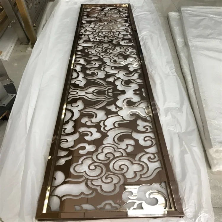 Customized Interior Decorative Wall Partition Room Divider Partition Metal Scree Room Dividers Stainless Steel Partition Room
