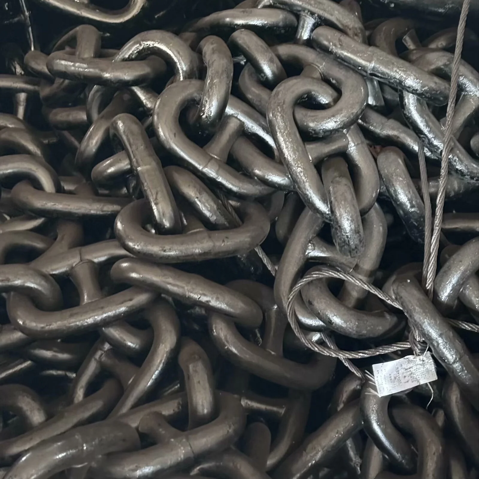 Black Painted  Marine Stud Link Anchor Chain for Ship