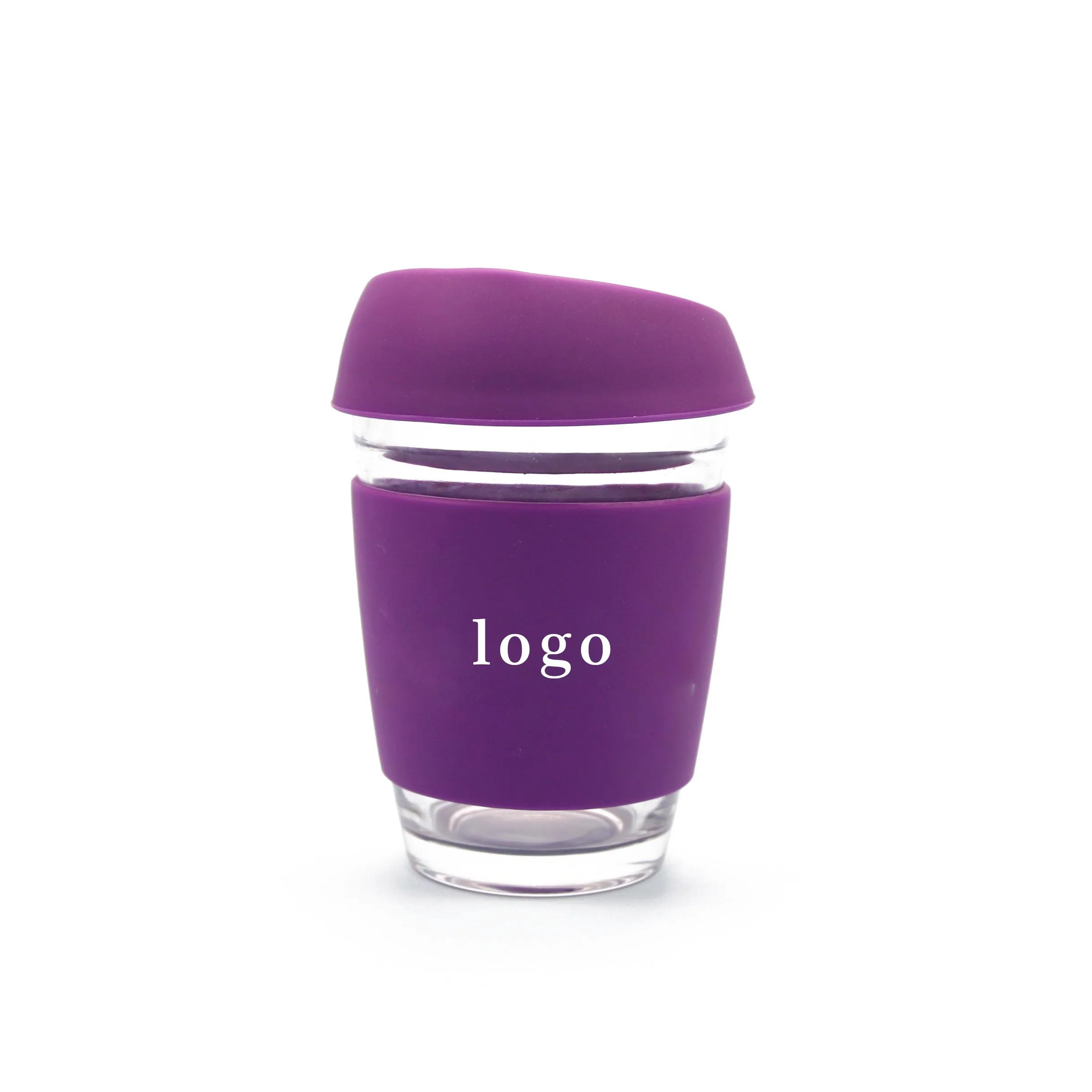 
 100 шт., многоразовые стеклянные кофейные кружки с крышкой, 350 мл, 12 унций  