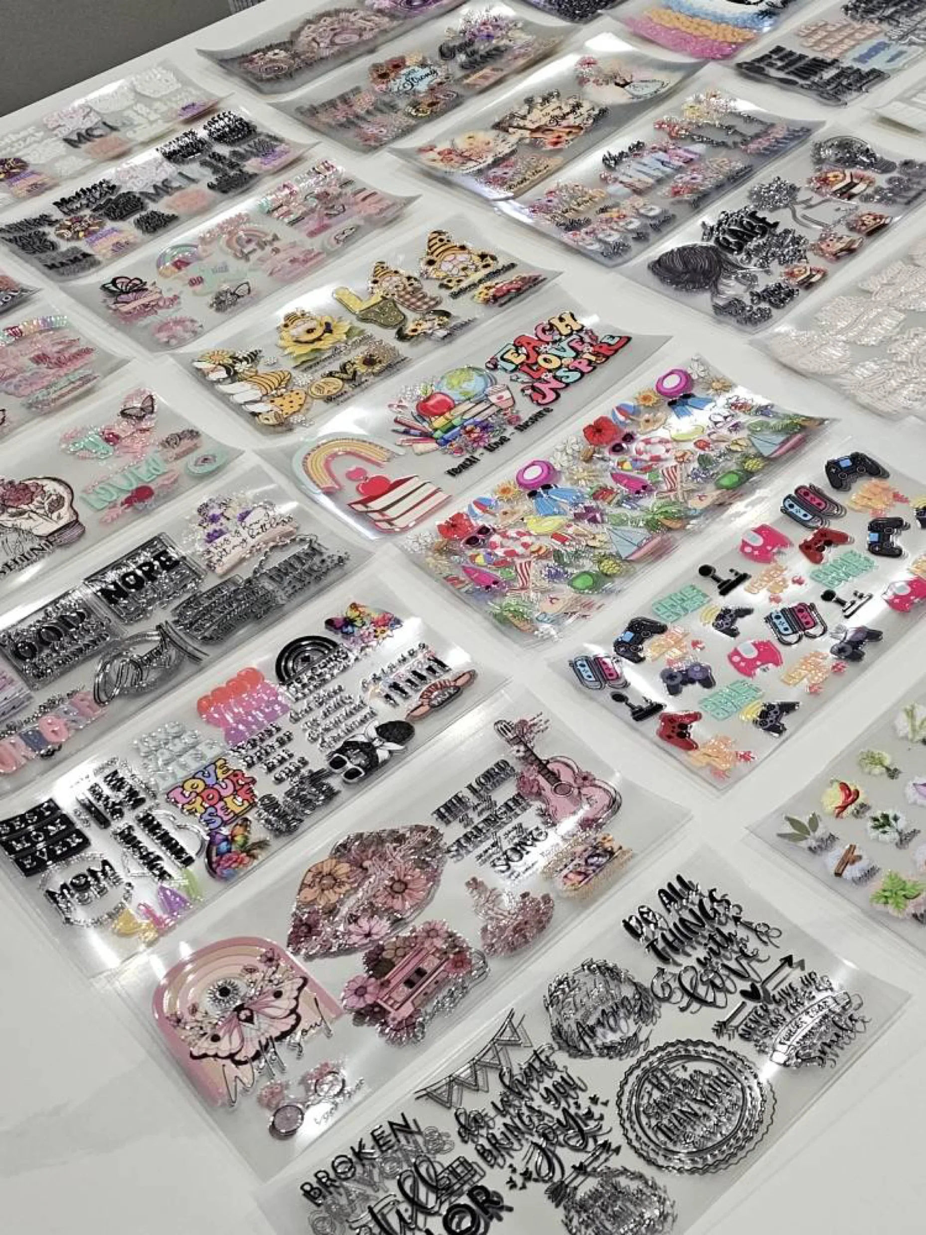 Manufactory Wholesale Hot Sale Transfers Wholesale USA Label Sticker 24oz 16oz 3D UV DTF Cup Wraps Ready To Ship