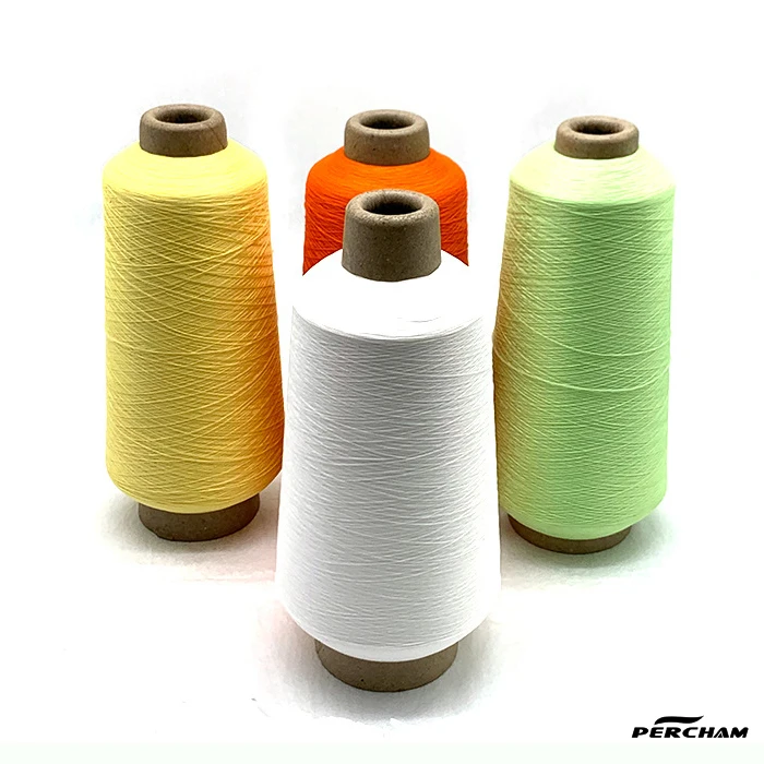 Manufacturer high strength bonded sports clothing nylon yarn 100D/2 nylon spandex elastic sewing thread