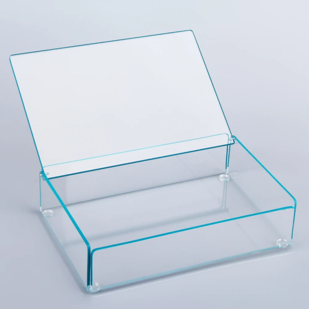 HOMESWEET Customizable Clear Acrylic Box With Lid, Plexiglass Acrylic Square Box For Candy