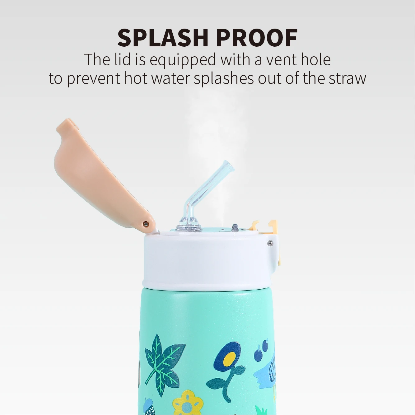 Kids Thermos Mug Stainless Steel Cartoon Vacuum Flasks Children Cute Thermal Water Bottle Tumbler Thermocup with Straw
