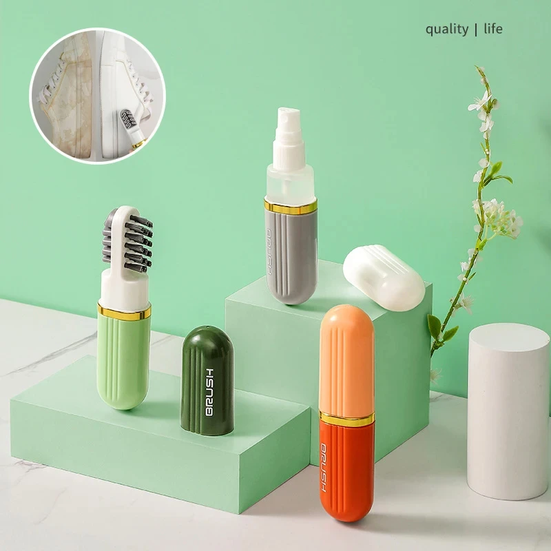 Three-In-One Multifunctional Portable Cleaning Brush Soft-bristled Liquid Shoe Brush Shoe Board Brush Household Cleaning Tools
