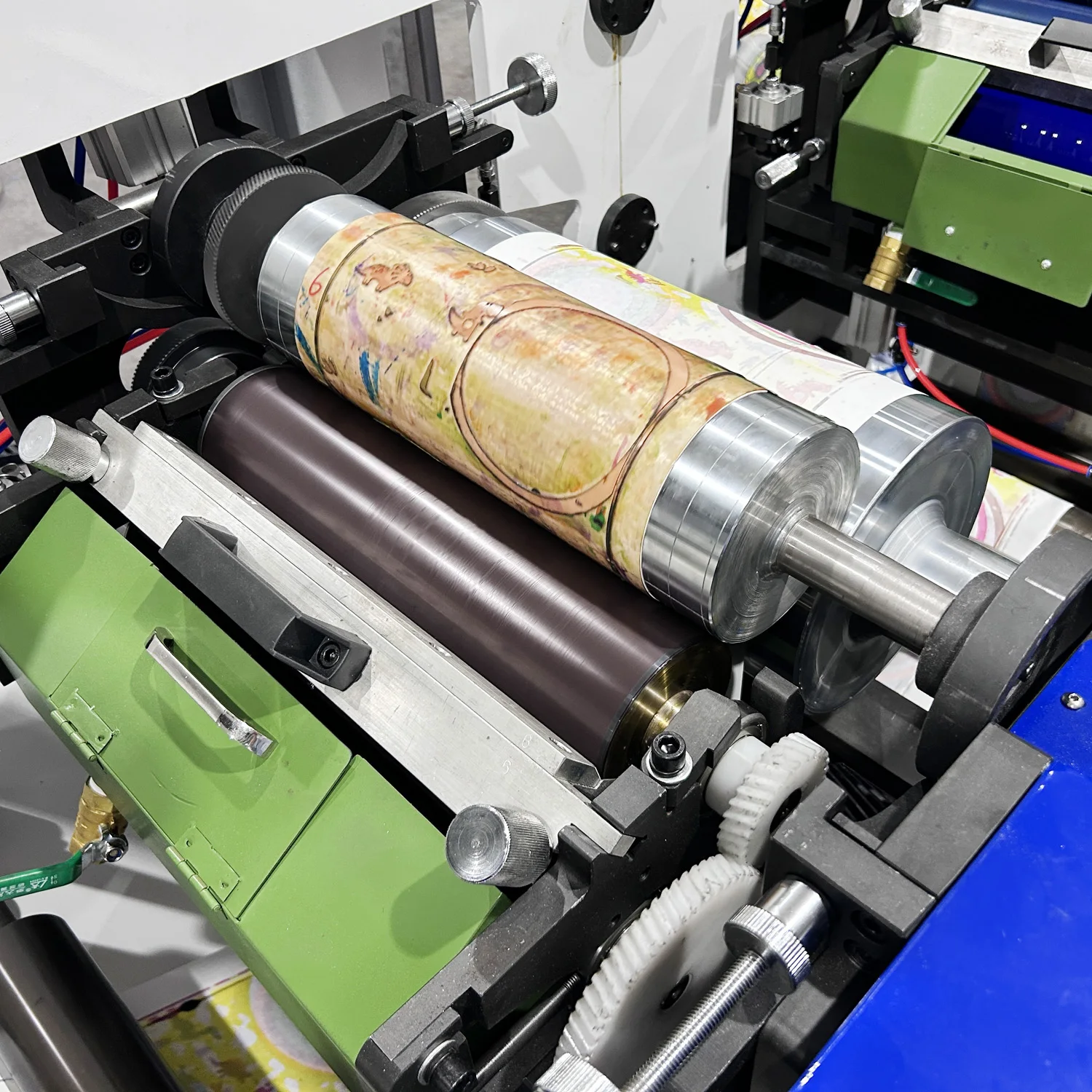RTIN-550 Best Price 8 Color High Speed Adhesive Label Flexo Online Horizintal Print/printing Machine