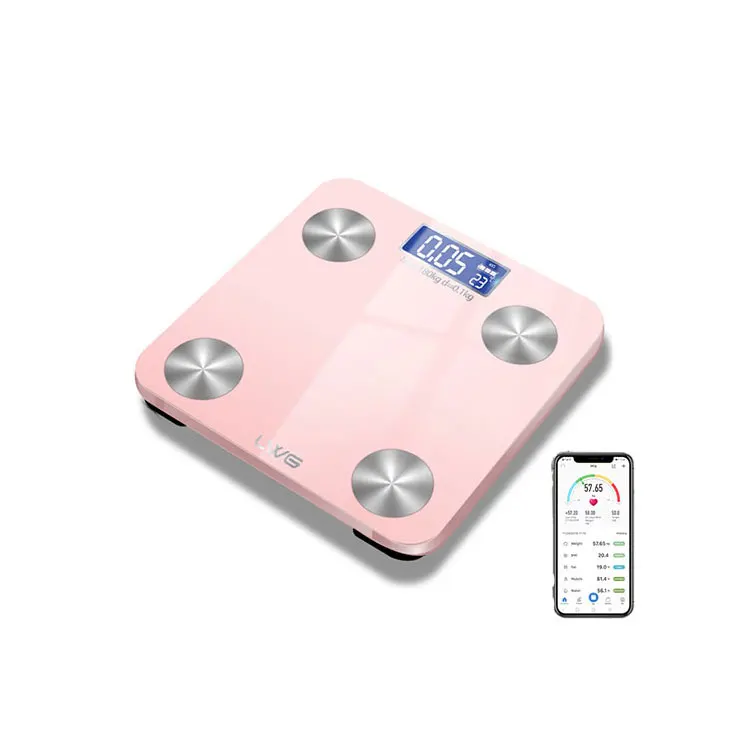 China Factory Promotion BMI bathroom scale weighing body fat scale with app