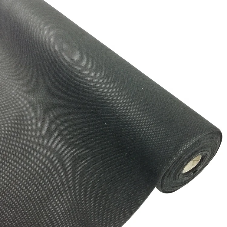 
Free samples 100gsm black environmental protection hydrophobic polypropylene spunbond nonwoven fabric for upholstery agriculture 