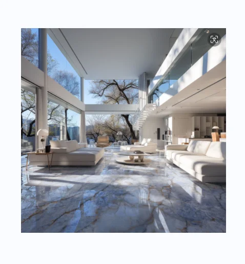 YS120240-179 BULGARI BLUE of Rock Slabs Polished With Glazed Large Format Big 2.88sqm From Foshan Factory
