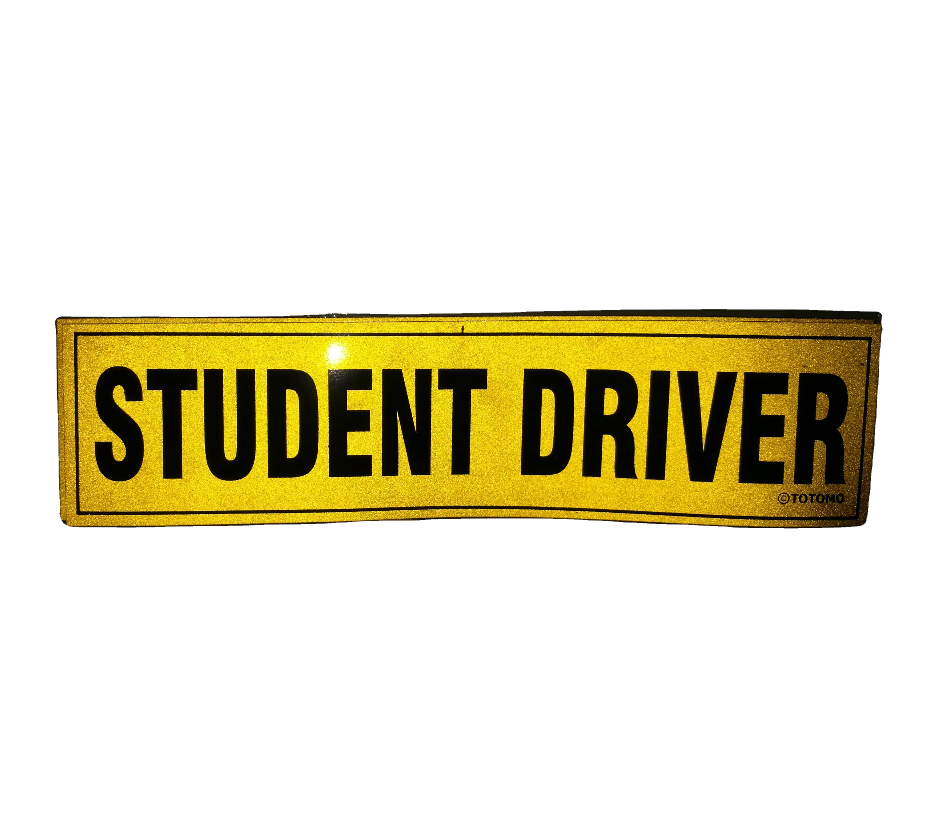 Reflective student new driver sign magnetic sticker mark