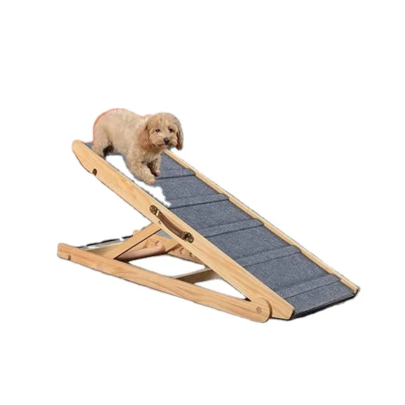 Adjustable Dog Cats Ramp Folding Portable Wooden Pet Ramp for All  Animals