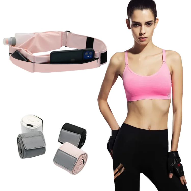 Manufacturer Best fitness fanny pack Elastic Sport Waist Flip Running Belt