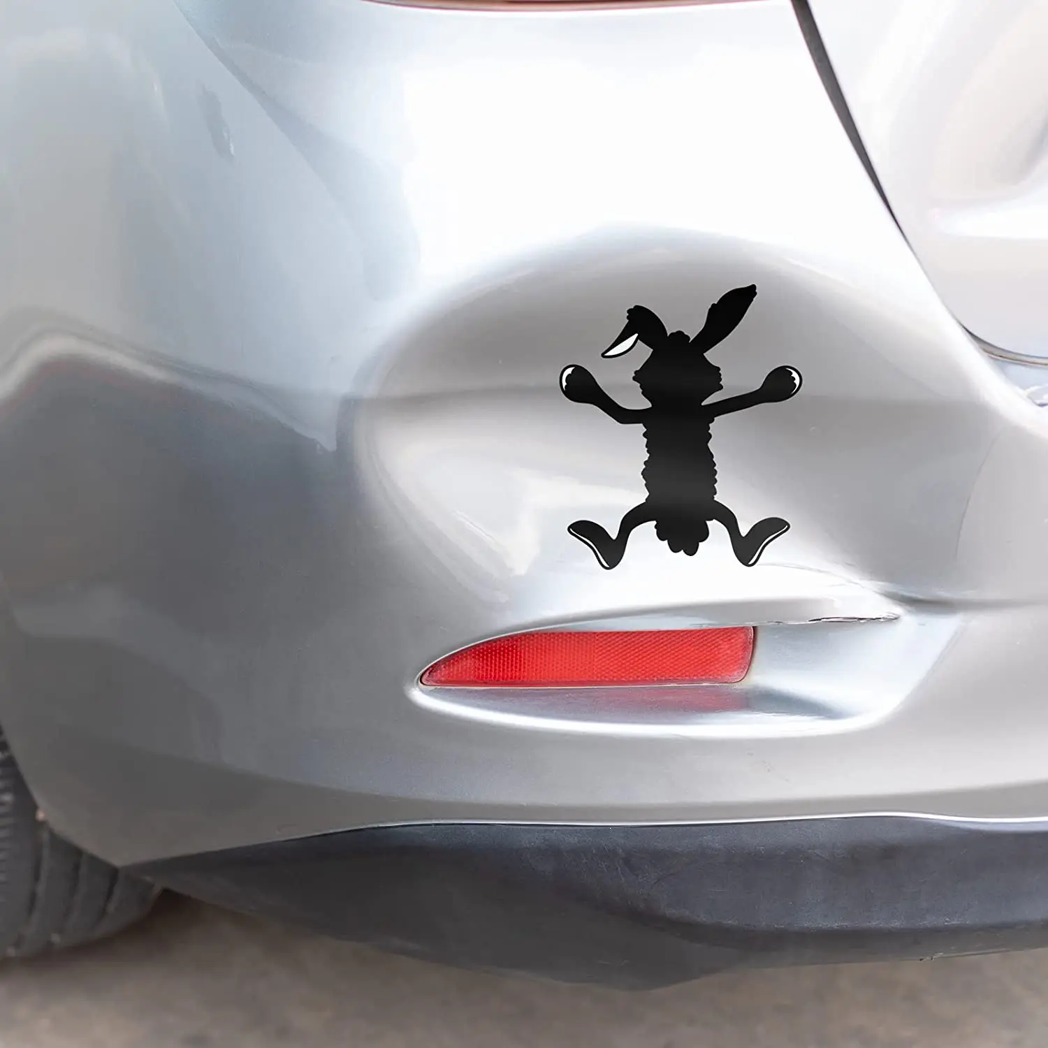 Funny Vinyl Dent Fix Car Decal Wile E Coyote Sticker Hitting Wall Decal Splat Graphic Car Decal Truck Window Stickers