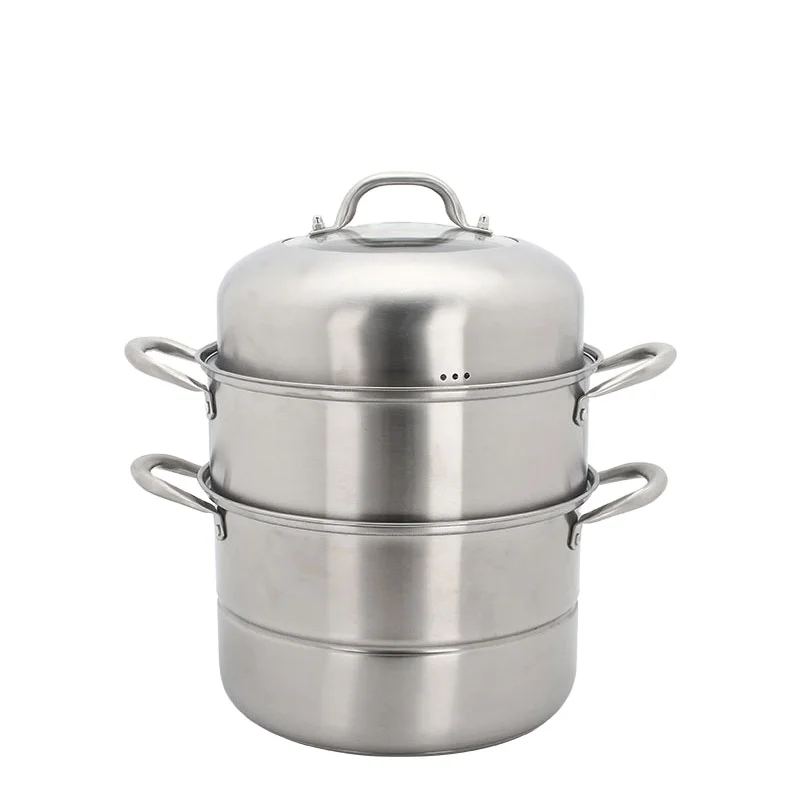 3 layers stainless steel steamer pot couscous pot with 2 mesh
