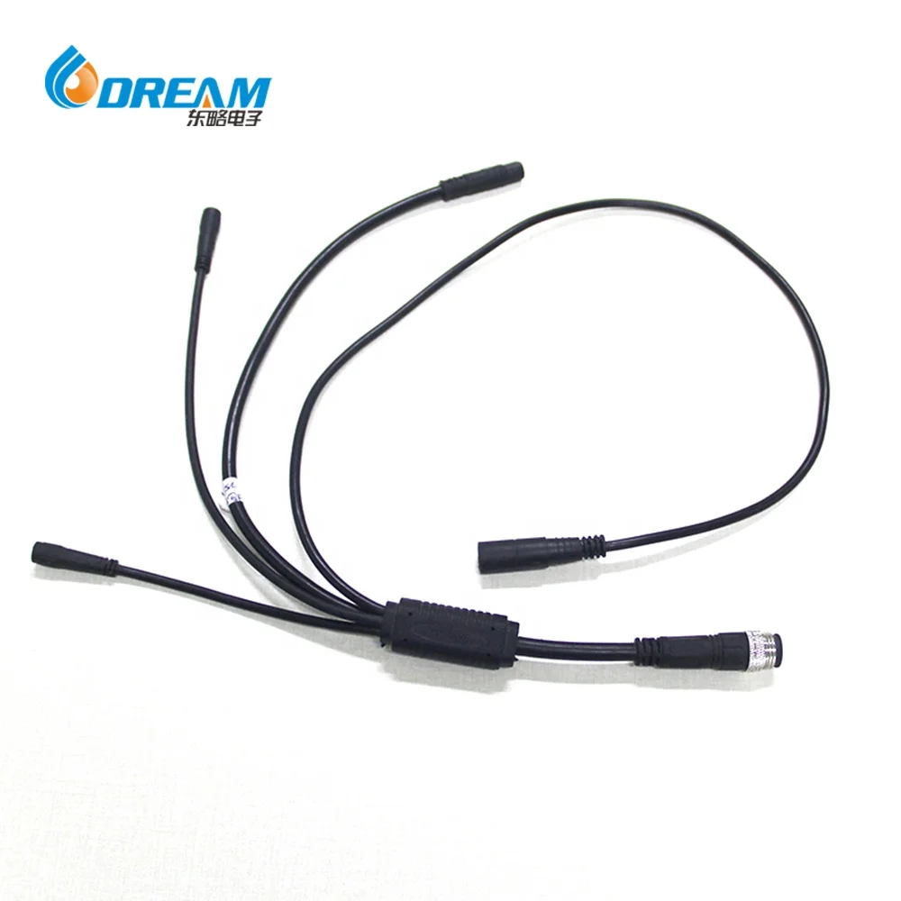 Westsam Electric Bicycle Ebike Motor Extension Male Female Snap-in Plug Welding Cable M8 Connector
