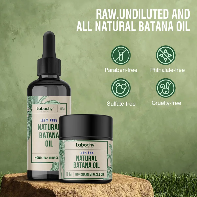 private label 100% organic and natural formula batana oil for damaged hair