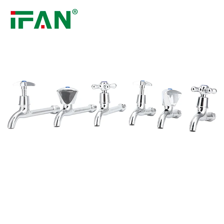 IFAN Manufacturer Bibcock Tap Single Cold Water Faucet 1/2' Zinc Alloy Kitchen Bibcock All Type Hot Sale Bathroom Faucets